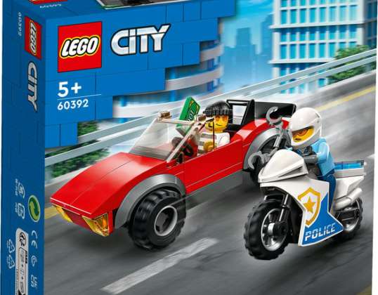 LEGO® 60392 City Police Motorcycle Chase 59 elementów