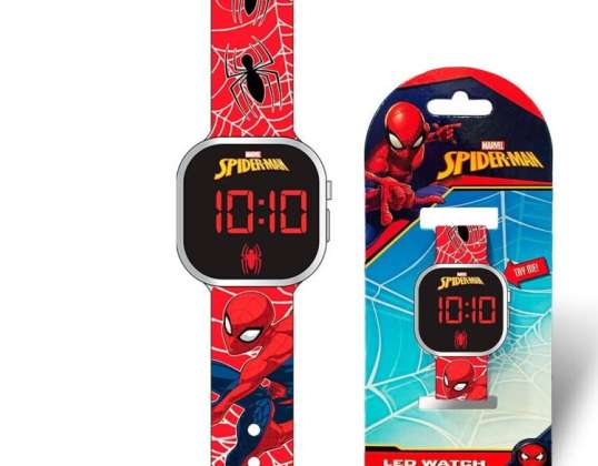 Digitálne náramkové hodinky Marvel Spiderman LED