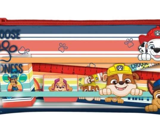 Paw Patrol pencil case with content