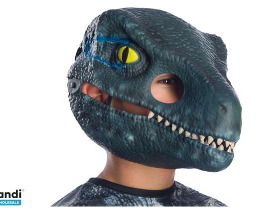 Jurassic World Dinosaur Velociraptor Blauw Masker voor Kinderen