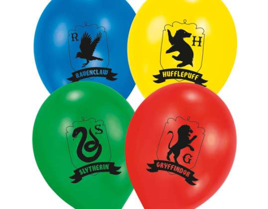 Harry Potter   Häuser   6 Latexballons   27 5 cm