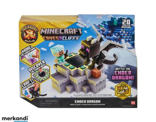 TREASURE X Minecraft Caves & Cliffs Ender Dragon Playset