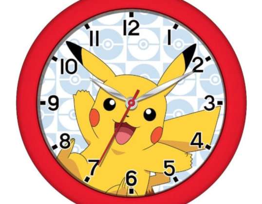 Pokemon: Pikachu   Wanduhr für Kinder