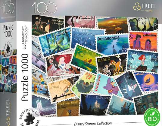 Disney 100 Jahre Briefmarken Sammlung   UFT Puzzle 1000 Teile