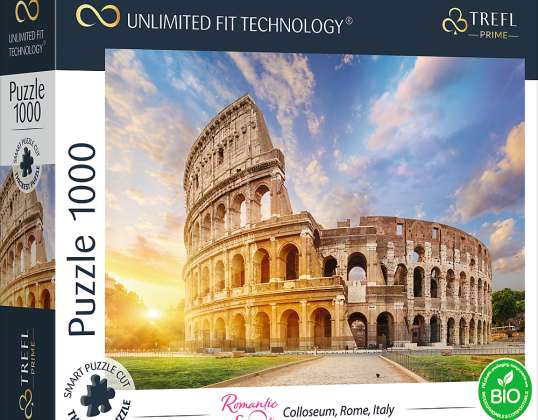 Romantický západ slnka: Slnkom zaliate Koloseum Rím, Taliansko UFT Puzzle 1000 dielikov
