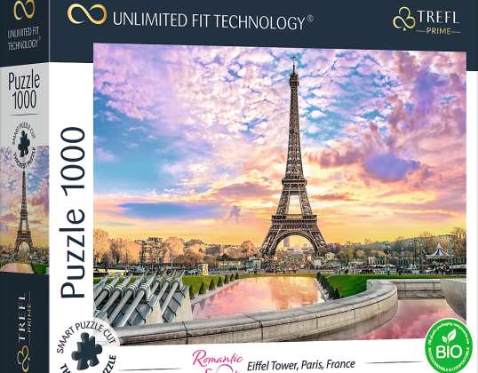 Romantiline päikeseloojang: Eiffeli torn Pariisi Prantsusmaa UFT pusle 1000 tükki