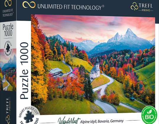 Wanderlust: Idílio Alpino Baviera UFT Puzzle 1000 Peças
