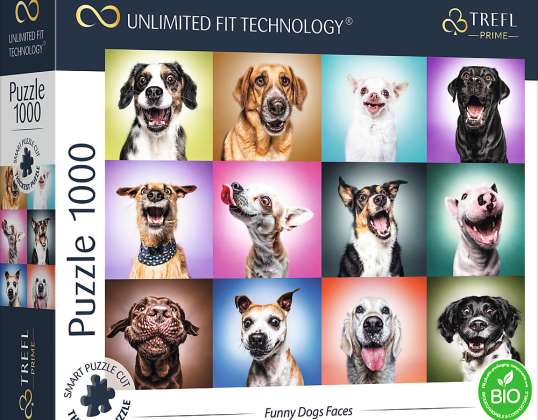 Vicces kutya arcok UFT puzzle 1000 darab