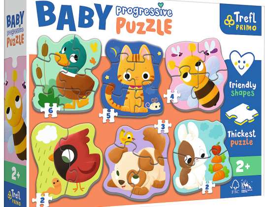 Tiere   Primo Baby Puzzle 6in1