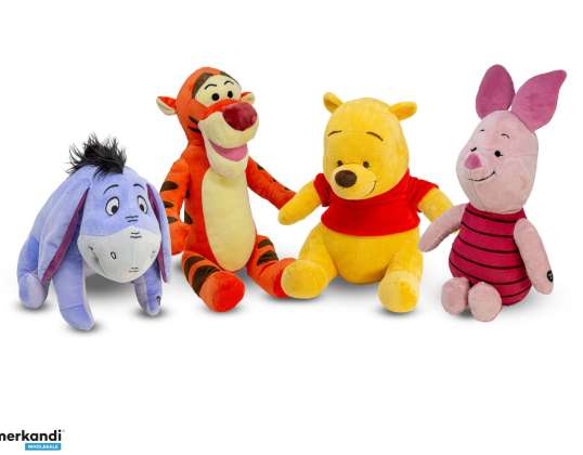 Winnie Pooh   Plüsch mit Sound   4 fach sortiert   30 cm