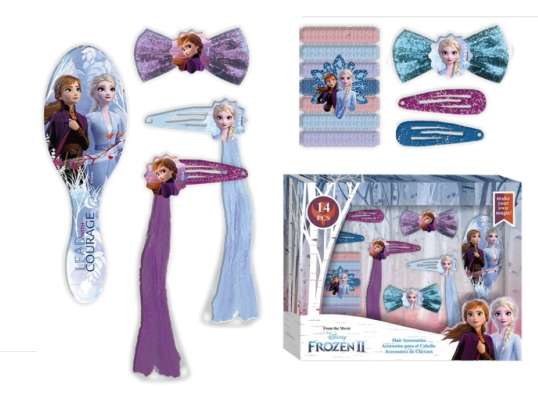 Disney Frozen / Set de Joyas para el Cabello Congelado 14 piezas