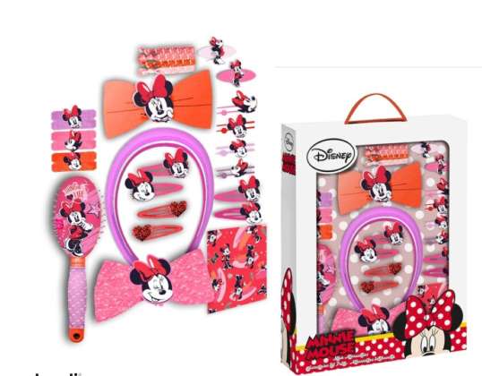 Juego de accesorios para el cabello Minnie Mouse 34 piezas
