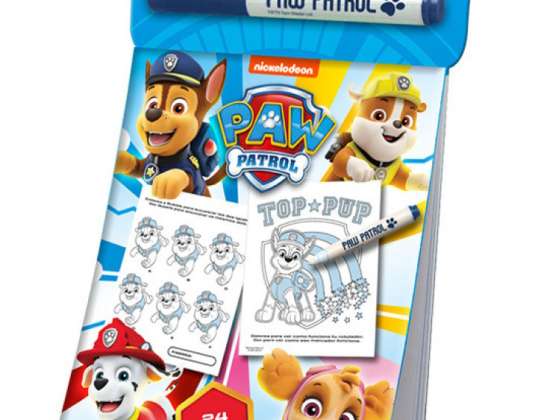 Paw Patrol painting set with magic pencil in the display