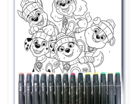 Paw Patrol Paint by Numbers