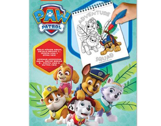 Paw Patrol painting set with water tank pen