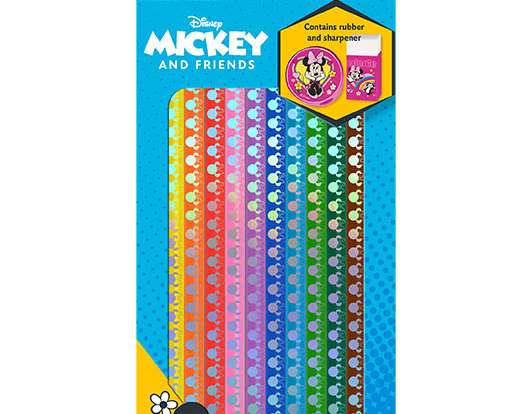 Penna Mickey Mouse con gomma e temperamatite