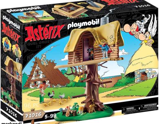 PLAYMOBIL® 71016 Astérix Troubadix avec set de jeu Cabane dans les arbres