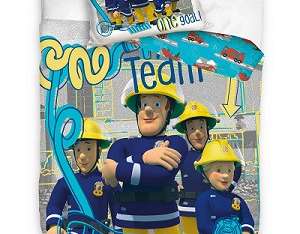 Fireman Sam Bed linen 135x200 80x80 cm