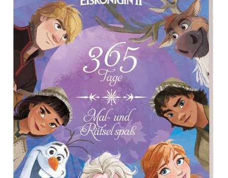 Disney Frozen 2: 365 dages sjov blok med maleri og puslespil med perforering