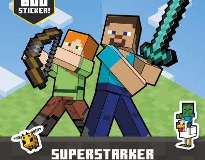 Minecraft: Super silná nálepka a zábava s barvením