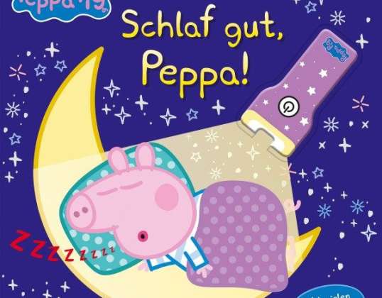 Peppa Cūka: Guli labi Peppa!   Kartona bilžu grāmata ar atlokiem un lukturīti
