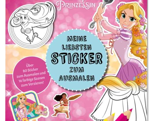 Disney Prinzessin: Meine liebsten Sticker zum Ausmalen
