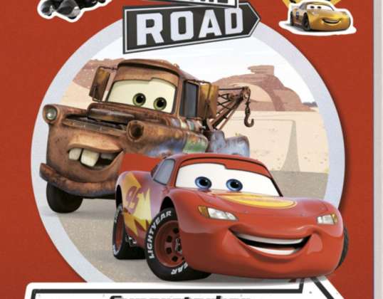 Mașini Disney / Pixar pe drum: autocolant super puternic și distracție de colorat