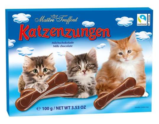 Maître Truffout - Schokolade "Katzenzungen" Milch 100g