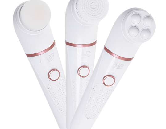 Adler AD 2178 Facial cleansing brush, electric washer, 3-in-1 massager, replaceable tips