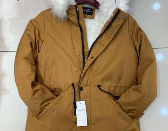 Pánská podzimní zimní bunda Parka 8115 dlouhá s vnitřní kožešinou a kapucí