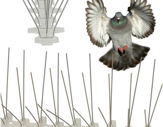 Metalni golubovi ptica šiljci 50cm x 11cm x 4cm