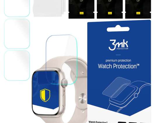 x3 Screen Protector for Apple Watch 8 41mm 3mk Watch Protection™