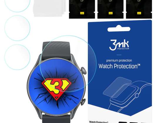 x3 Película protectora de pantalla para Xiaomi Amazfit GTR 3 3mk Watch Protectio