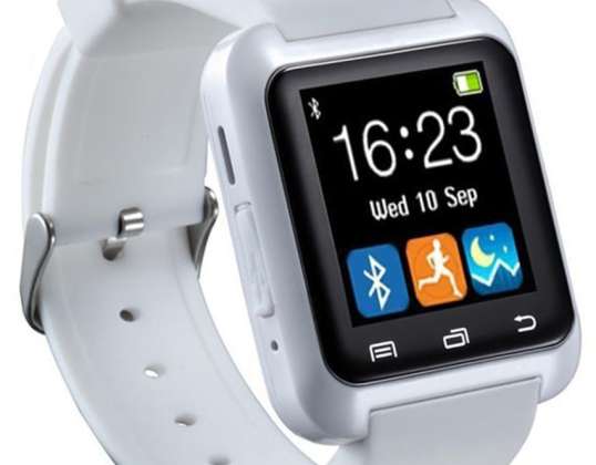 AlphaOne унгарски смарт часовник Pro Watch Бял ! Обадете се на SMS Facebook