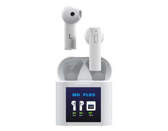 Air M6 Plus z termometrem TWS Bluetooth Słuchawki douszne