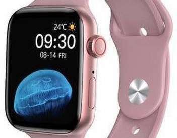 Conus HW16 smartwatch med rosa guldrosa rem
