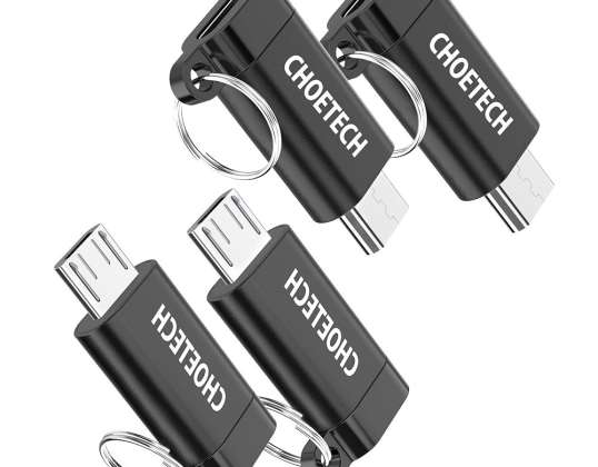 Choetech PD 4CMBK Schlüsselanhänger Typ C > HDMI Konverter Schwarz