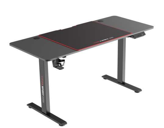 Electrically height-adjustable gaming table