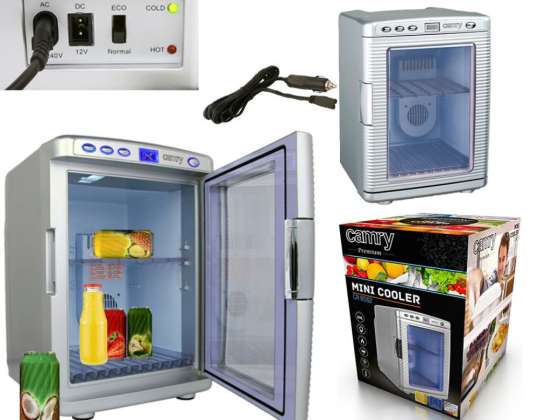 MINI PORTABLE REFRIGERATOR WITH AC/DC DISPLAY CABINET 20L LCD CR 8062