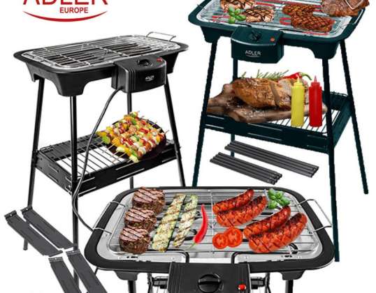ELECTRIC STANDING BALCONY GRILL 2in1 SMOKE-FREE AD 6602