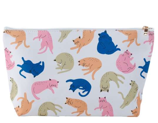 Cat&apos;s Life Cat Large PVC Cosmetic Bag