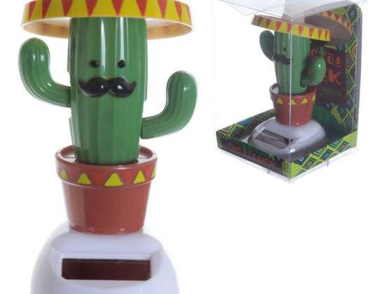 Kaktus mit Sombrero Solar Pal Wackelfigur