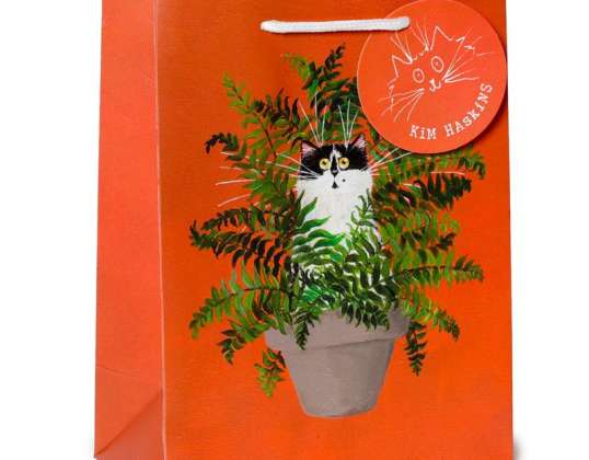 Kim Haskins Květinová kočka v červené dárkové tašce M za kus