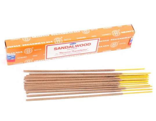 Satya Sandalwood Nag Champa 12 incense sticks per package