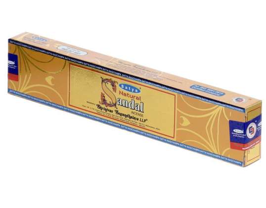 01442 Satya Natural Sandalwood Incense Sticks per package