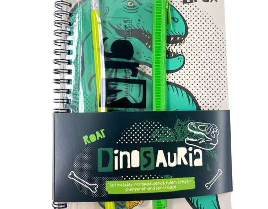 Dinosauria Dinosaur Set of 6 Stationery