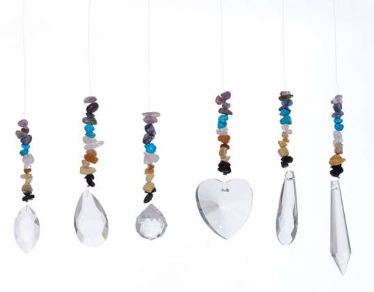 Chakra Gemstone Crystal Sun Catcher Per Piece