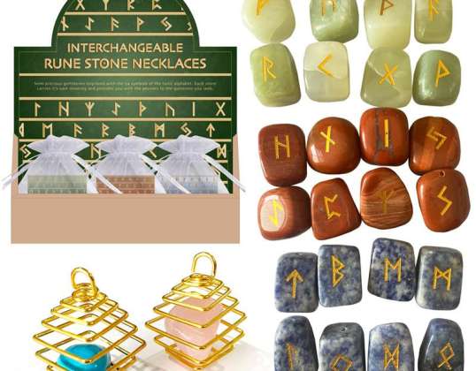 DIY Runestone drahokamový náhrdelník Kit za kus