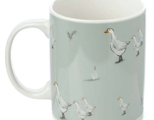 Willow Farm Goose Cup z porcelánu