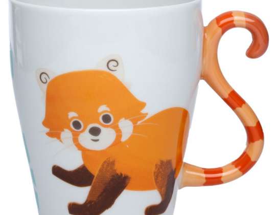 Red Panda Zooniverse ve tvaru porcelánové rukojeti hrnek